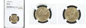 1888-S $5 MS60 NGC-POP 17-���o�e�B�w�b�h�n�[�t�C�[�O��--