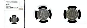 1873 3CN �N���[�Y�h 3 PR66 NGC-PQ-�������� 1100�� 3�Z���g�j�b�P��---