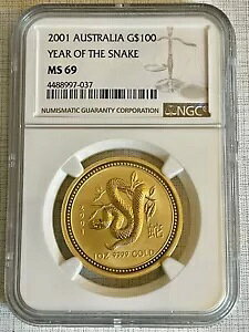 I[XgA 2001N N 100h 1IX  NGC MS69 SKU# 6813