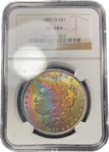 1885 O $1 �����K����� NGC MS64* �X�^�[�����X�^�[ ���C���{�[�g�[�� / �J���[