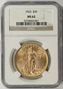 1923N ZgES[fY _uC[O 20h MS 62 NGC