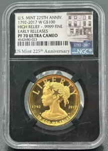 2017 W $100 nC[t NGC PF 70 EgJI [X ubNRA