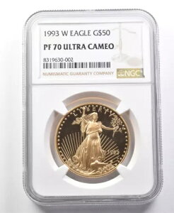 1993-W 50h AJ S[h C[O 1IX S[h PF70 UCAM NGC *0097