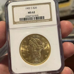 1902�N S $20 ���o�e�B�w�b�h �_�u���C�[�O�� �h�� NGC MS62 ���B���e�[�W �X���u�I���򂠂�I