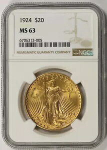 1924N ZgES[fY _uC[O 20h MS 63 NGC