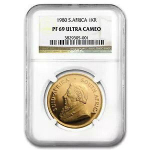 1980 ��A�t���J 1 �I���X �S�[���h �N���[�K�[�����h PF-69 NGC