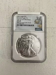 2021 �V���o�[�C�[�O�� NGC MS69 �[���Ɩ閾�� 46�Ԗڂ���Ō�̃R�C������ �^�C�v1