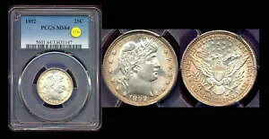 1892 25C-PCGS MS64 ~gX^[-IWiJ[\-o[o[NH[^[++