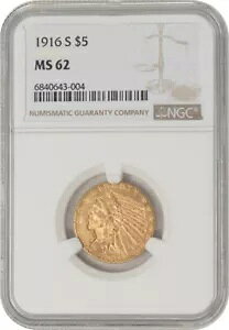 1916-S 5h CfBA MS62 NGC 948709-19