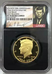2014-W PlfB50NLO 50Zg  NGC PF70 EgJI JFK x