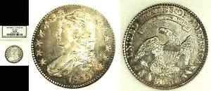 1829 50C-O-112A-NGC AU58-  F Lbvt  g