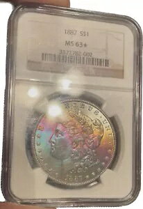 1887�N 1�h�� �����K����� NGC MS63* �X�^�[�����X�^�[ ���C���{�[�g�[�� / �J���[