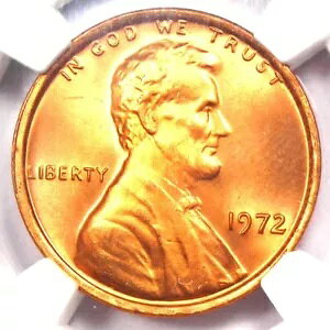 1972 �N�����J�[���L�O�Z���g�y�j�[ 1C - NGC MS68 RD �F�� - �g�b�v�|�b�v 1/0!