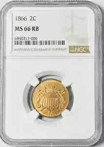 1866N P 2Zgd NGC MS-66 RBBv~AĩRCłB