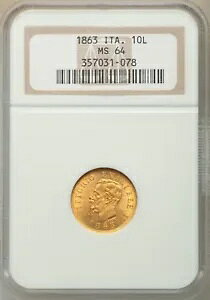 C^A 19.5mm 1863-T BN 10 `CX  NGCF MS64