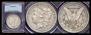1893-CC $1 PCGS F15 IWiJ[\ʃVo[ [Kh++