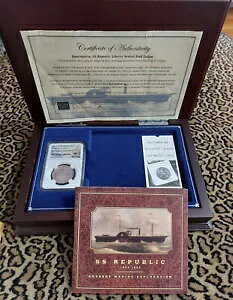 ? 1861-O 50c SS REPUBLIC SHIPWREK Speared Bud NGC AU �R�C�� �f�B�X�v���C�{�b�N�X/DVD+ CSA?