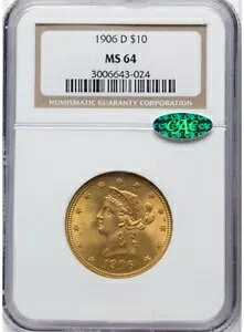 1906-D �C�[�O�� - ���b�g�[ $10 NGC MS64