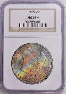 1879�N S �����K����� NGC MS66* �X�^�[�����X�^�[ ���C���{�[�g�[���J���[ �f���炵��