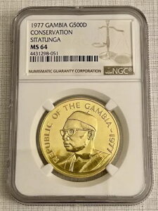 �K���r�A 1977�N �R���T�x�[�V���� �V�^�c���K 500 �_���V�X �S�[���h NGC MS64 SKU#5953