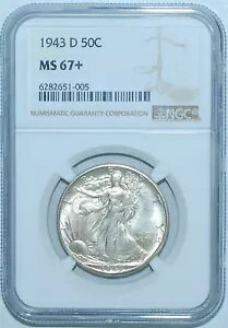 1943�N D NGC MS67+ �E�H�[�L���O�E���o�e�B�E�n�[�t�_���[