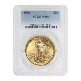 1926年 20ドル ゴールド セントゴーデンス PCGS MS64 チョイスグレード ダブルイーグルコイン