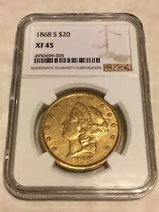 1868-S $20 NGC XF45 oeB _uC[O ɗǍDȏԁiPCGSȂj