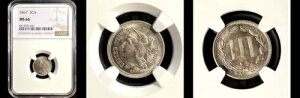 1867N 3C NGC MS66-ONLY 4 FINER FLASHY PQ 3ZgjbP