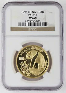 1993N 100 1gCIX 999  p_RC NGC MS69 GEM BU+