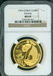 1993 �S�[���h�p���_ 1�I���X NGC MS69 MS-69 ���� 100Y 100�� Yn SKU#29 ������!!!