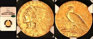 1914-D G$2 1/2-NGC/CAC MS62 PQ-IWi\ʁJ[CfBAwbhNH[^[C[O