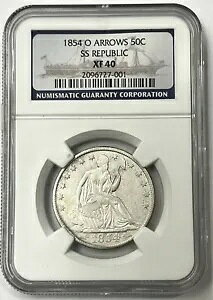 1854-O 50Zg V[ebh oeB A[Y NGC XF40 SS pubN jD 󏭕i