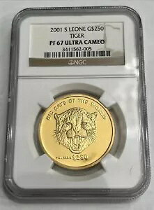2001�N �S�[���h �V�G�����I�l �r�b�O�L���b�c 1�I���X $250 NGC PF 67 �E���g���J���I �_�C�������h�A�C