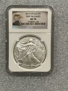 2013 Silver Eagle NGC MS 70 ~~ 񃊃[X ~~ PRISTINE ~~ A C[O [x