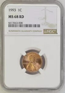 1993 1C RD J[LO 1 Zg NGC MS68RD 6613563-008