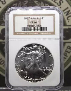 1987 AJ Vo[ C[O $1 NGC MS69 #015 East Coast Coin & Collectables, Inc.