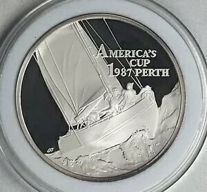 1987 �V���o�[ �T���A 10 �^�� �v���[�t 1 �I���X �A�����J�Y �J�b�v �R�C�� �J�v�Z������