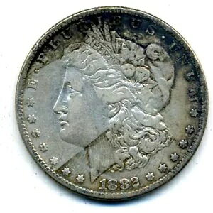 1882 P XF �ɍ� $1 �����K�� �h�� �L�[�f�[�g �č� 90% �V���o�[ ���A�� �R�C�� #366