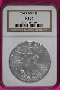 2001 MS 69 �A�����J�� �V���o�[ �C�[�O�� 1 �I���X NGC �O���[�h�F��{���̃X���u 184