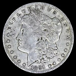 1891-O $1 ���[�K�� �V���o�[ �h�� ? XF �ɍ� ? EF �R�C���󏭓� ?�M���ł���?