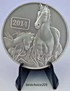 ���: Tokelau 2014 Lunar Year of the Horse Ant.Finish -1oz Fine Silv .99.-