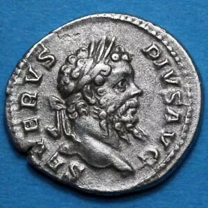 ローマのコイン - デナリウス銀 - セプティミウス セウェルス、西暦 193 〜 211 年頃