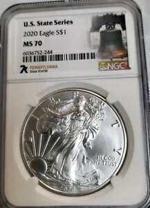 2020 AJ Vo[ C[O $1 MS70 NGC 7K B356