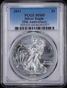 2011 AJ Vo[ C[O PCGS F MS69 fB[v tXeB zCg RC