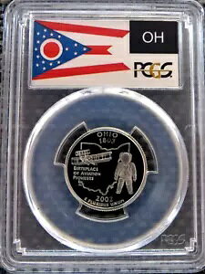 2002-S 25c �I�n�C�I�B �V���o�[ �B�� �N�H�[�^�[ �v���[�t �R�C�� PCGS PR70DCAM