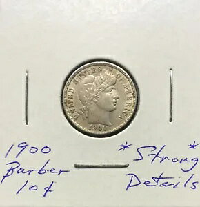 1900 Barber Dime ~ ���ɏڍׂȃR�C��