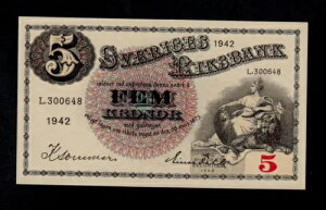 �X�E�F�[�f�� 5 �N���[�i 1942 L �s�b�N # 33y UNC �ȉ��B