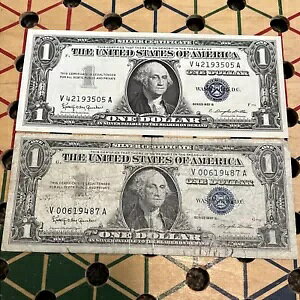 1957 B ؏h~ 2 ~ $1 1 h~ Unc & Circ Note ~