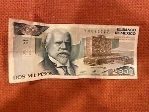 1985 ���L�V�R �y�\�������L�V�R billete de dinero de 2000 ����