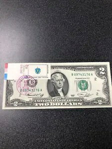 1976年、200周年記念紙幣がM.A.州旗のスタンプとともに廃止された。未流通